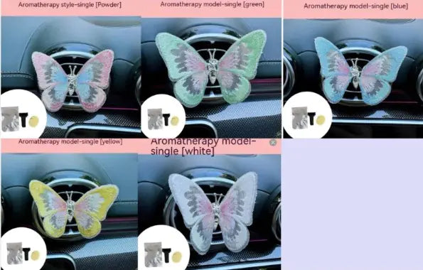 Moving Embroidery Butterfly Car Accessories