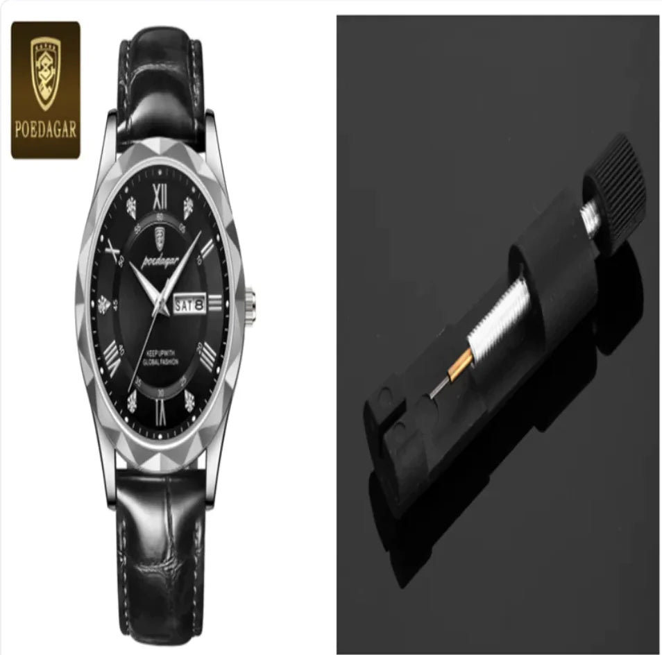 Men's Luxury Leather Strap Quartz Watch