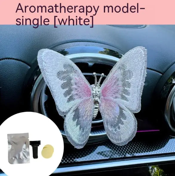 Moving Embroidery Butterfly Car Accessories