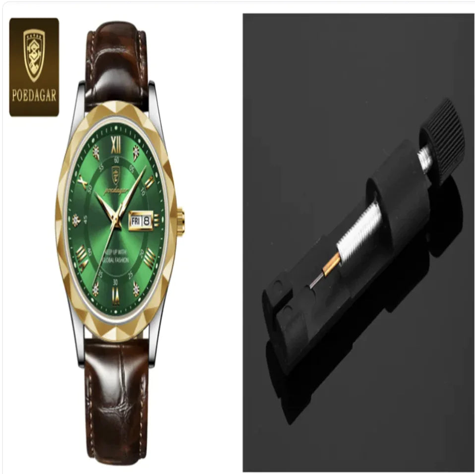 Men's Luxury Leather Strap Quartz Watch