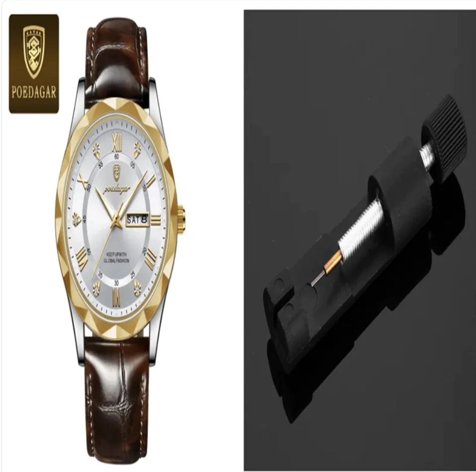 Men's Luxury Leather Strap Quartz Watch