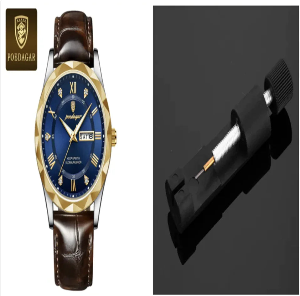 Men's Luxury Leather Strap Quartz Watch