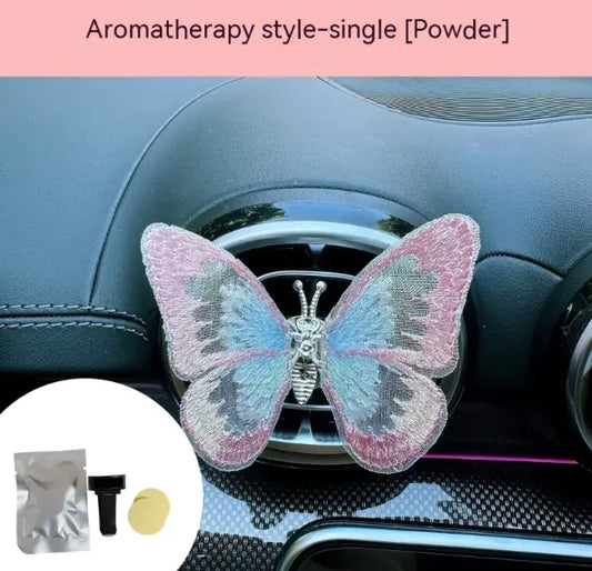 Moving Embroidery Butterfly Car Accessories