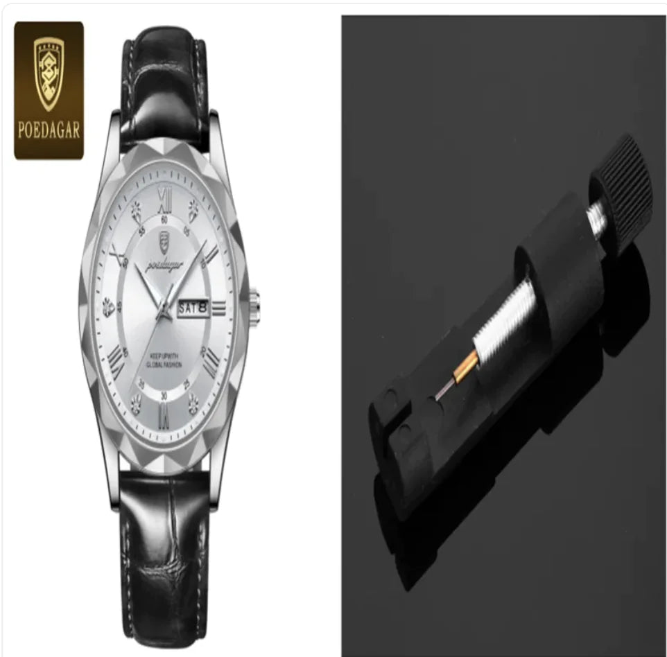 Men's Luxury Leather Strap Quartz Watch