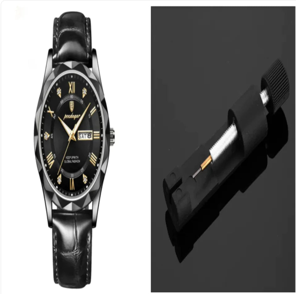 Men's Luxury Leather Strap Quartz Watch