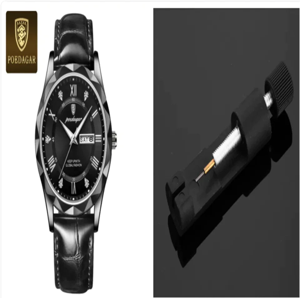 Men's Luxury Leather Strap Quartz Watch