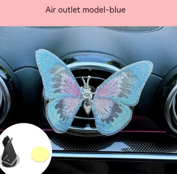 Moving Embroidery Butterfly Car Accessories